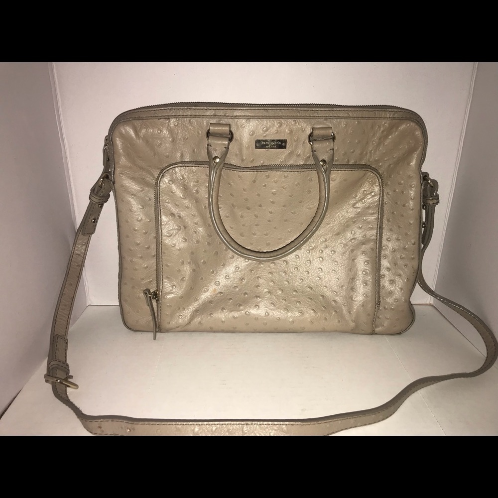 Kate Spade laptop bag Portola Valley Janine Taupe